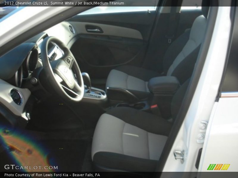 Summit White / Jet Black/Medium Titanium 2012 Chevrolet Cruze LS