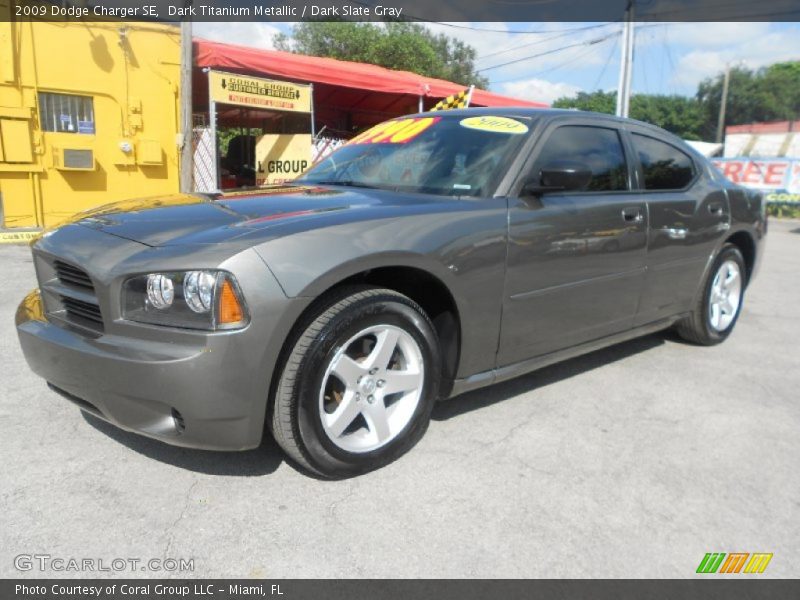 Dark Titanium Metallic / Dark Slate Gray 2009 Dodge Charger SE