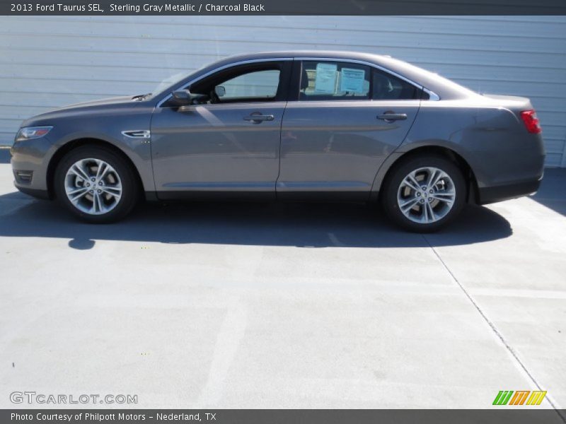 Sterling Gray Metallic / Charcoal Black 2013 Ford Taurus SEL