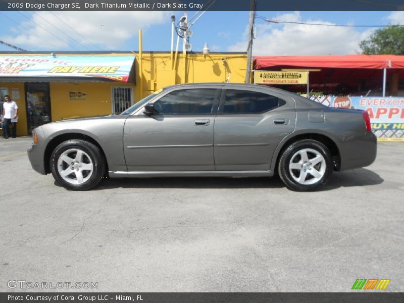 Dark Titanium Metallic / Dark Slate Gray 2009 Dodge Charger SE