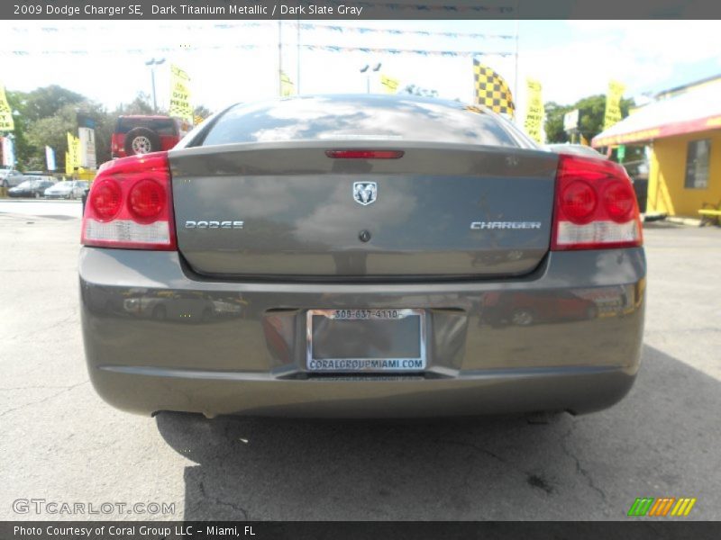 Dark Titanium Metallic / Dark Slate Gray 2009 Dodge Charger SE