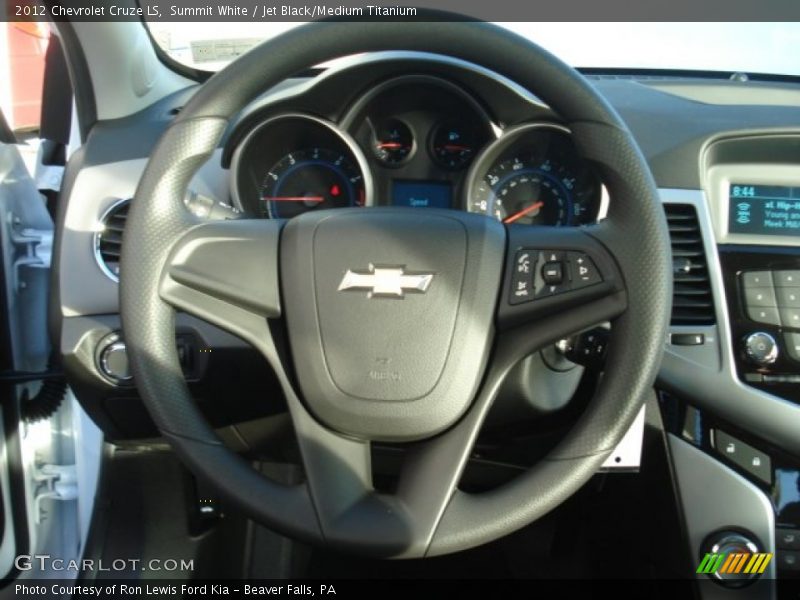 Summit White / Jet Black/Medium Titanium 2012 Chevrolet Cruze LS