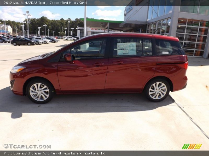 Copper Red Mica / Sand 2012 Mazda MAZDA5 Sport