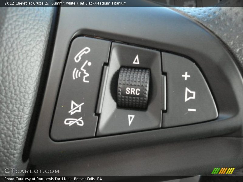 Summit White / Jet Black/Medium Titanium 2012 Chevrolet Cruze LS