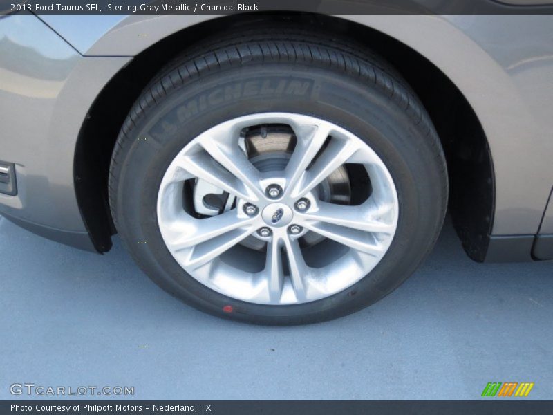 Sterling Gray Metallic / Charcoal Black 2013 Ford Taurus SEL