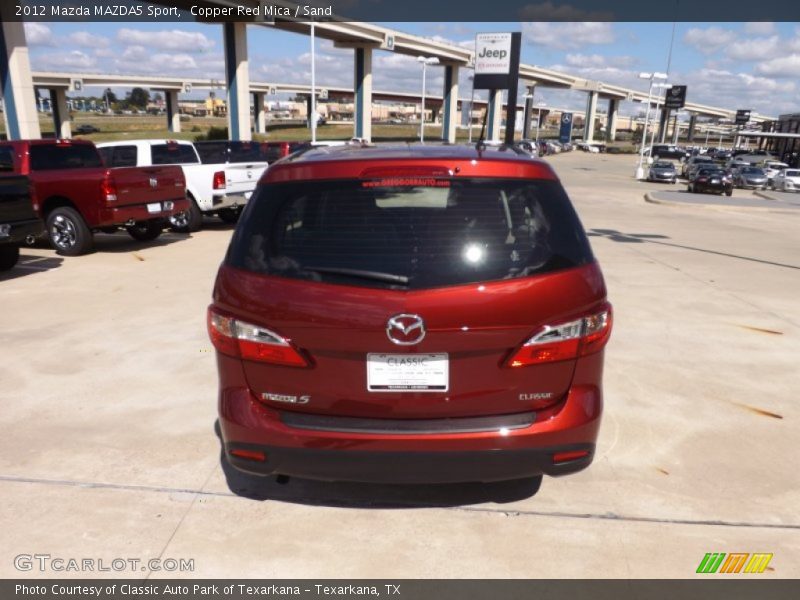 Copper Red Mica / Sand 2012 Mazda MAZDA5 Sport