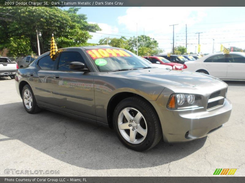Dark Titanium Metallic / Dark Slate Gray 2009 Dodge Charger SE
