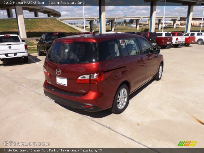 Copper Red Mica / Sand 2012 Mazda MAZDA5 Sport