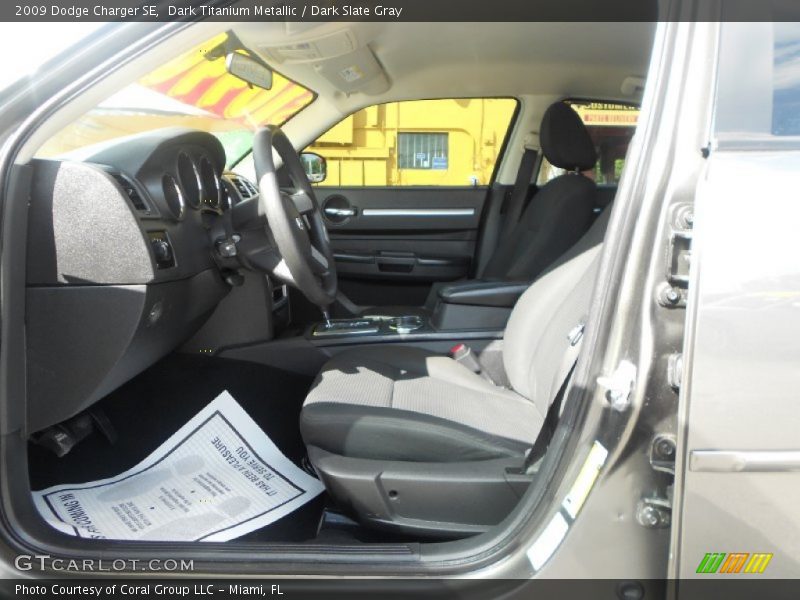 Dark Titanium Metallic / Dark Slate Gray 2009 Dodge Charger SE