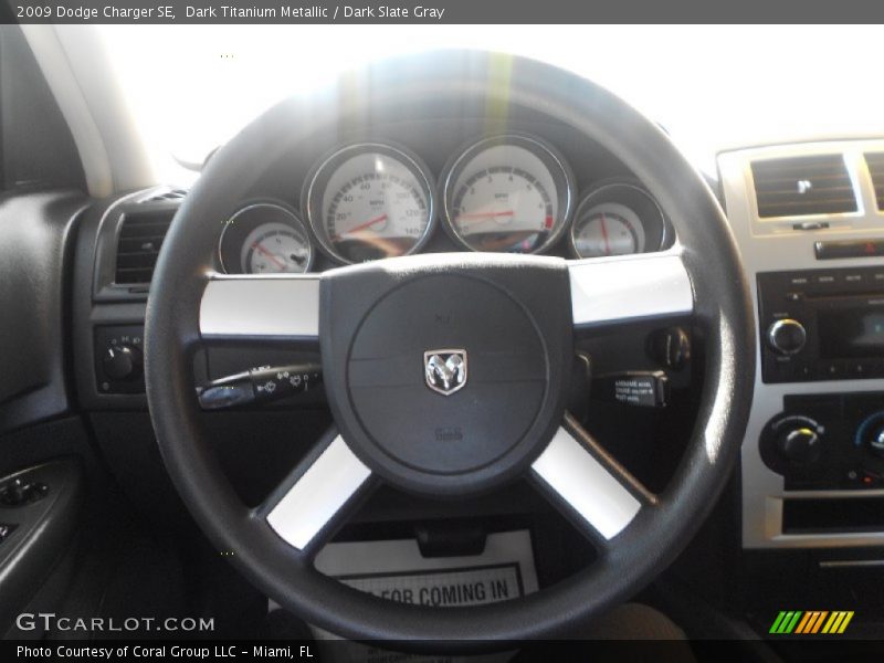 Dark Titanium Metallic / Dark Slate Gray 2009 Dodge Charger SE