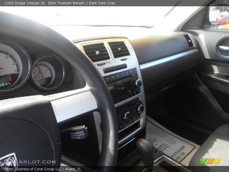 Dark Titanium Metallic / Dark Slate Gray 2009 Dodge Charger SE