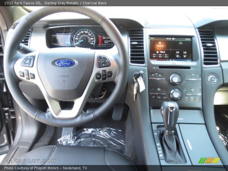 Sterling Gray Metallic / Charcoal Black 2013 Ford Taurus SEL