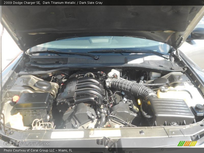 Dark Titanium Metallic / Dark Slate Gray 2009 Dodge Charger SE