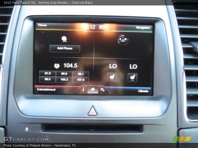 Sterling Gray Metallic / Charcoal Black 2013 Ford Taurus SEL