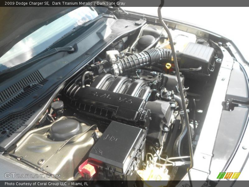 Dark Titanium Metallic / Dark Slate Gray 2009 Dodge Charger SE