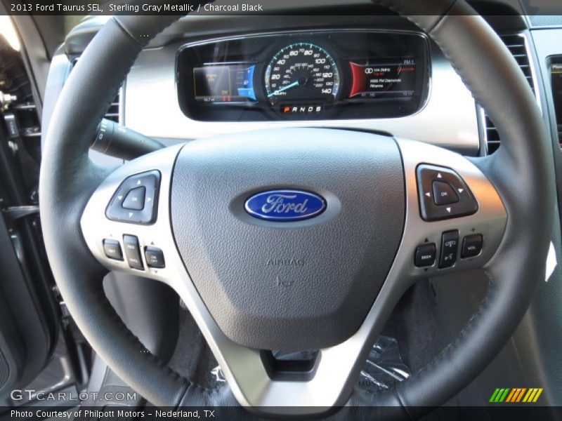Sterling Gray Metallic / Charcoal Black 2013 Ford Taurus SEL