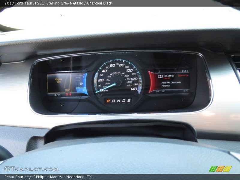 Sterling Gray Metallic / Charcoal Black 2013 Ford Taurus SEL