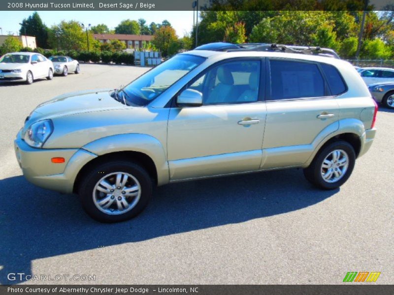 Desert Sage / Beige 2008 Hyundai Tucson Limited