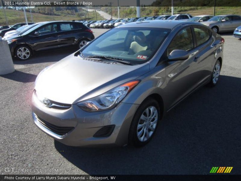Desert Bronze / Beige 2011 Hyundai Elantra GLS