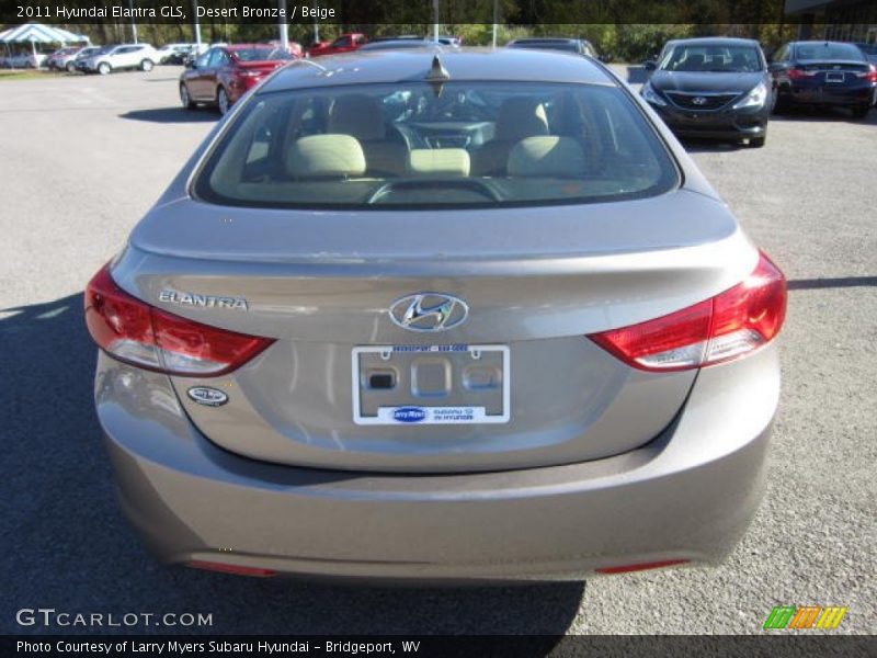 Desert Bronze / Beige 2011 Hyundai Elantra GLS