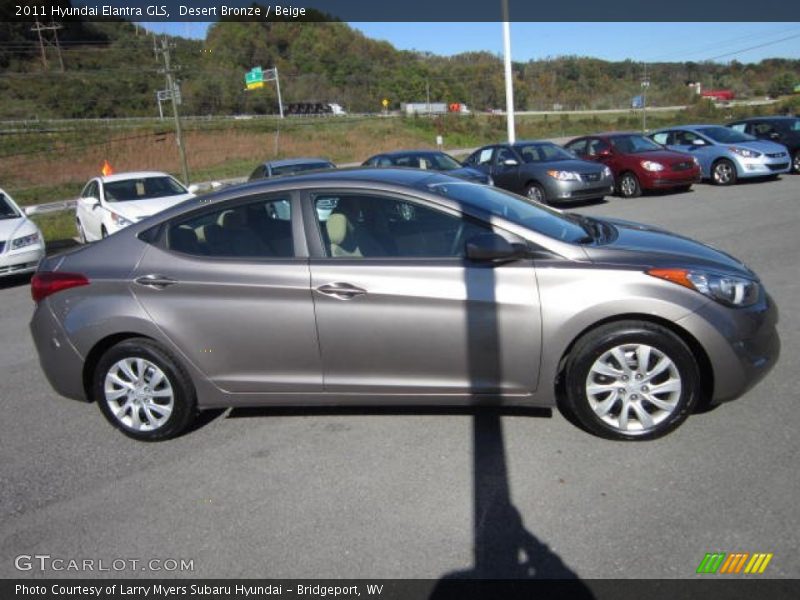 Desert Bronze / Beige 2011 Hyundai Elantra GLS