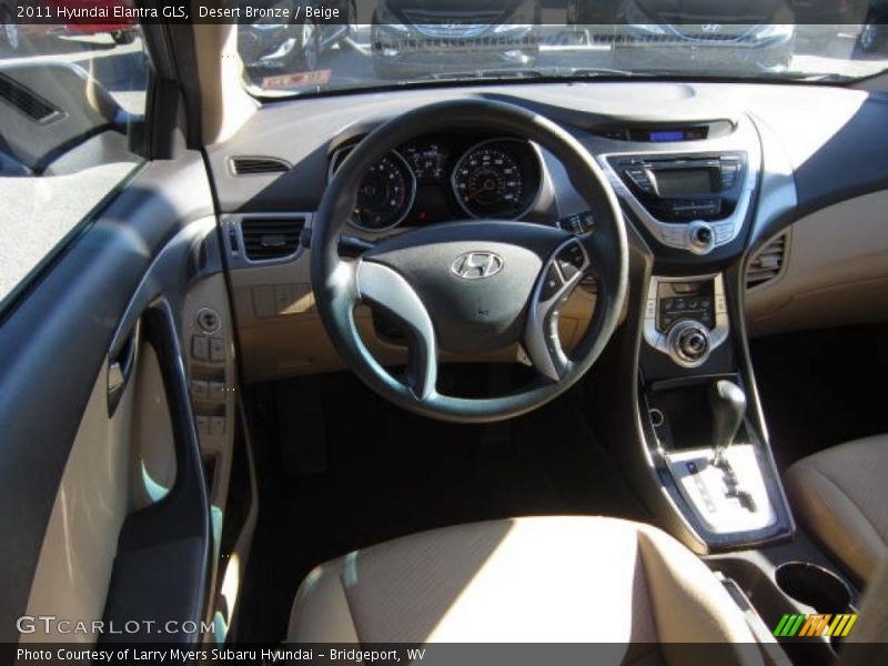 Desert Bronze / Beige 2011 Hyundai Elantra GLS