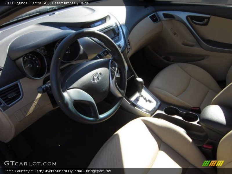 Desert Bronze / Beige 2011 Hyundai Elantra GLS