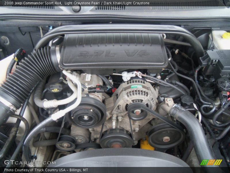 Light Graystone Pearl / Dark Khaki/Light Graystone 2008 Jeep Commander Sport 4x4