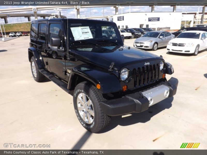 Black / Black 2013 Jeep Wrangler Unlimited Sahara 4x4