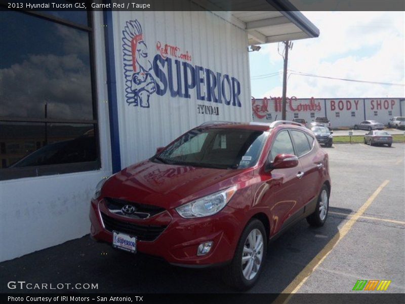 Garnet Red / Taupe 2013 Hyundai Tucson GLS