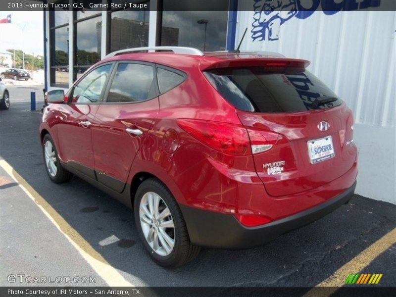 Garnet Red / Taupe 2013 Hyundai Tucson GLS