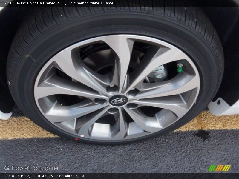 Shimmering White / Camel 2013 Hyundai Sonata Limited 2.0T