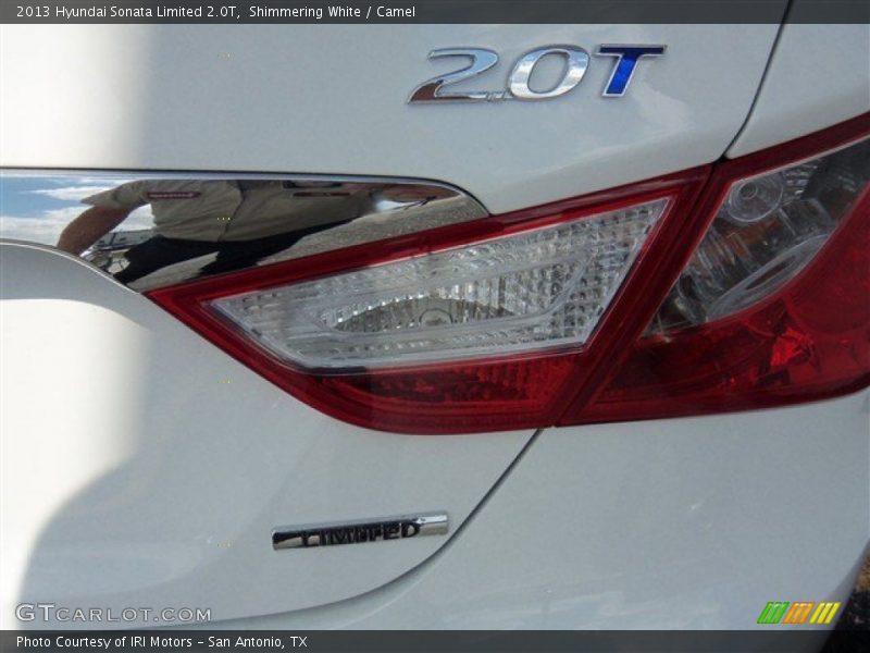 Shimmering White / Camel 2013 Hyundai Sonata Limited 2.0T