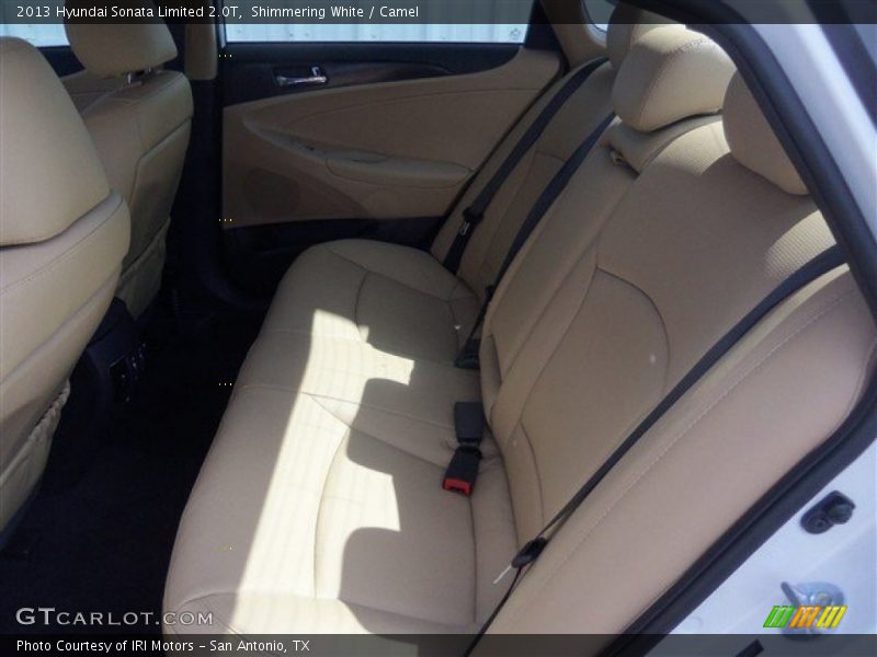 Shimmering White / Camel 2013 Hyundai Sonata Limited 2.0T