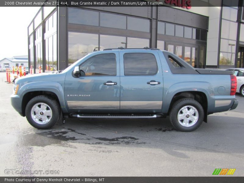 Blue Granite Metallic / Dark Titanium/Light Titanium 2008 Chevrolet Avalanche Z71 4x4