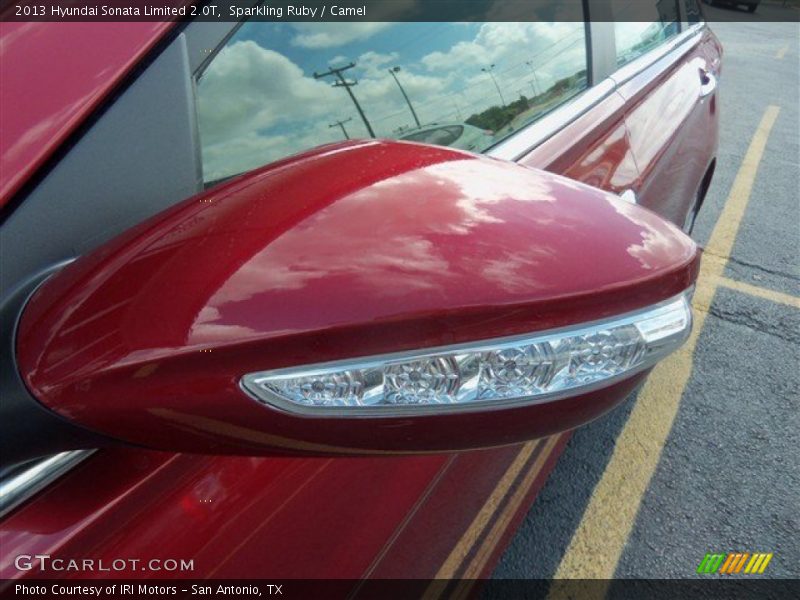 Sparkling Ruby / Camel 2013 Hyundai Sonata Limited 2.0T
