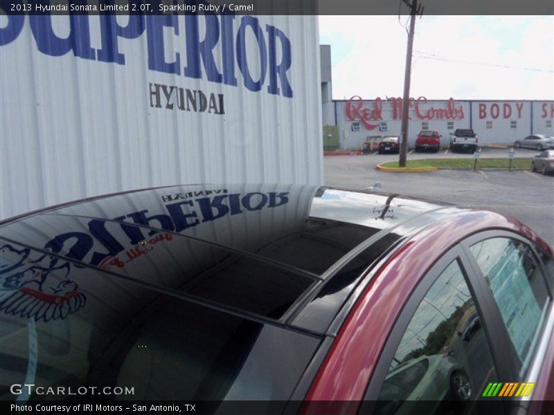 Sparkling Ruby / Camel 2013 Hyundai Sonata Limited 2.0T