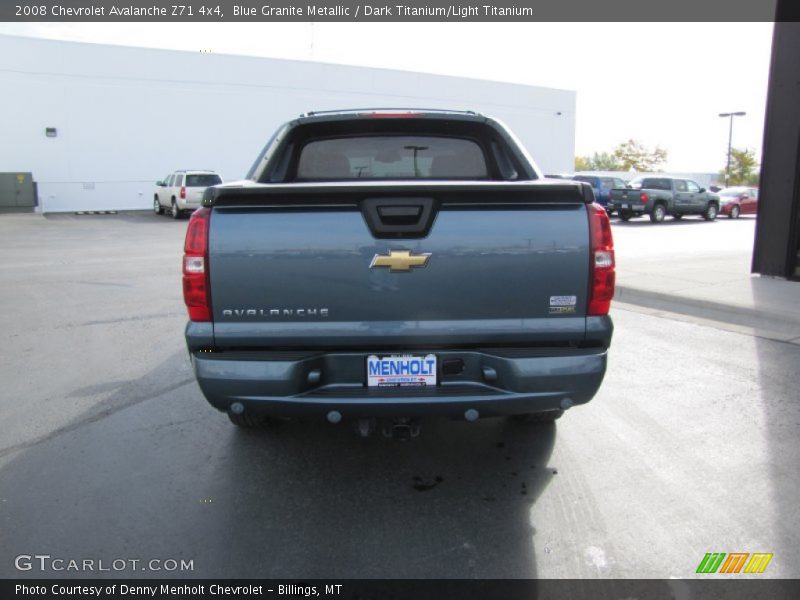 Blue Granite Metallic / Dark Titanium/Light Titanium 2008 Chevrolet Avalanche Z71 4x4