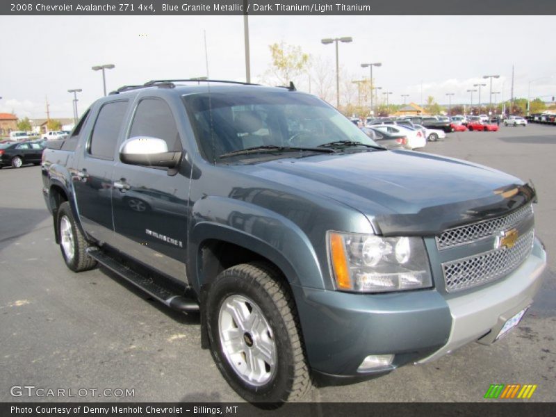 Blue Granite Metallic / Dark Titanium/Light Titanium 2008 Chevrolet Avalanche Z71 4x4