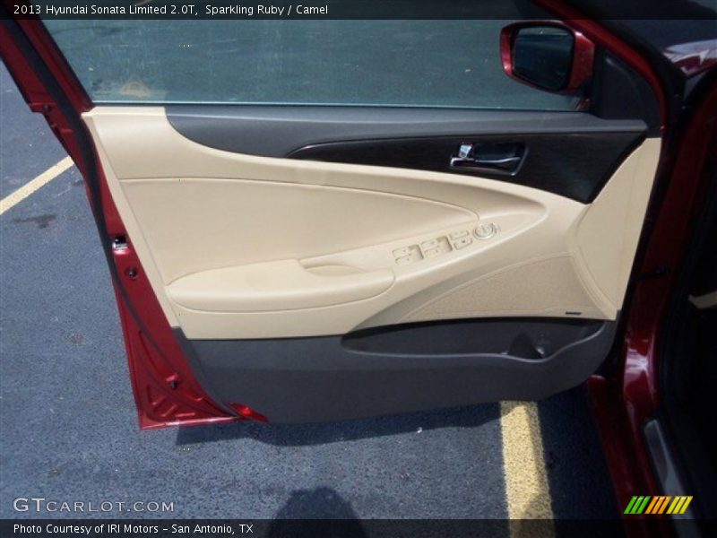 Sparkling Ruby / Camel 2013 Hyundai Sonata Limited 2.0T