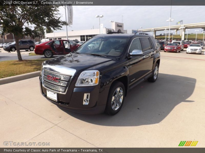 Carbon Black Metallic / Brownstone 2013 GMC Terrain SLT