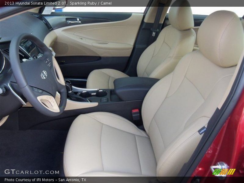 Sparkling Ruby / Camel 2013 Hyundai Sonata Limited 2.0T