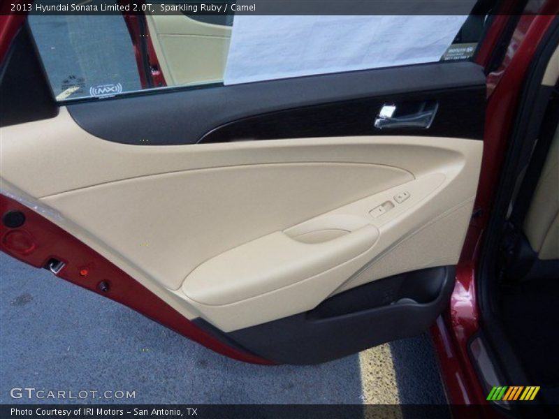 Sparkling Ruby / Camel 2013 Hyundai Sonata Limited 2.0T