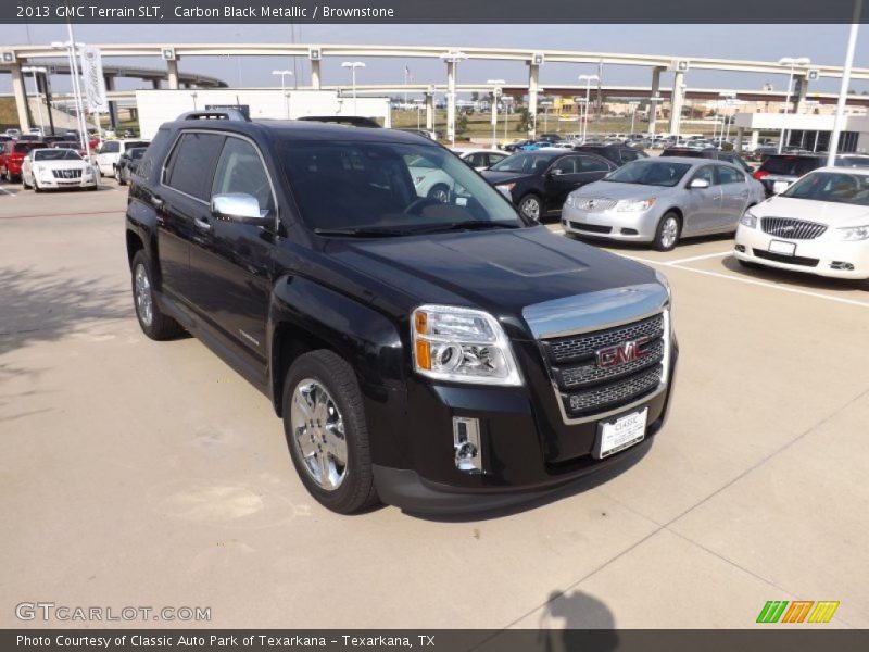 Carbon Black Metallic / Brownstone 2013 GMC Terrain SLT