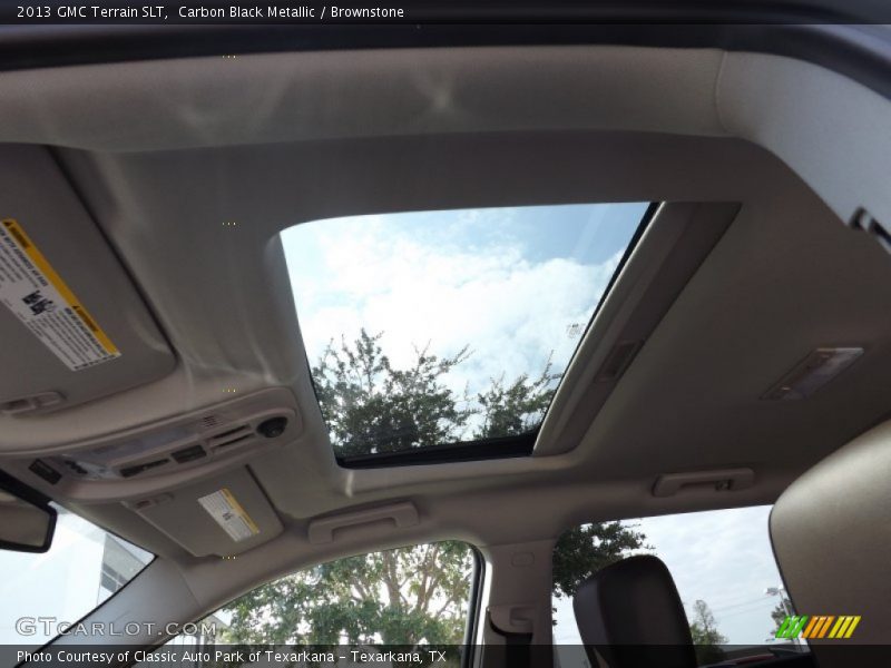 Carbon Black Metallic / Brownstone 2013 GMC Terrain SLT