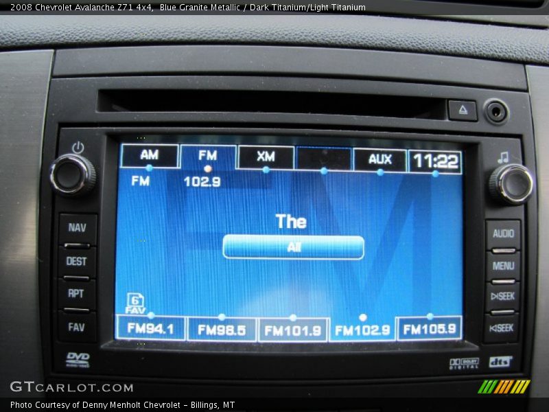 Blue Granite Metallic / Dark Titanium/Light Titanium 2008 Chevrolet Avalanche Z71 4x4