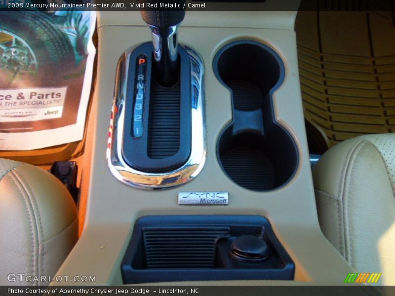 Vivid Red Metallic / Camel 2008 Mercury Mountaineer Premier AWD