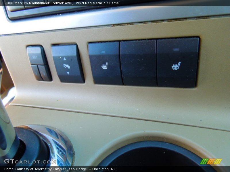 Vivid Red Metallic / Camel 2008 Mercury Mountaineer Premier AWD
