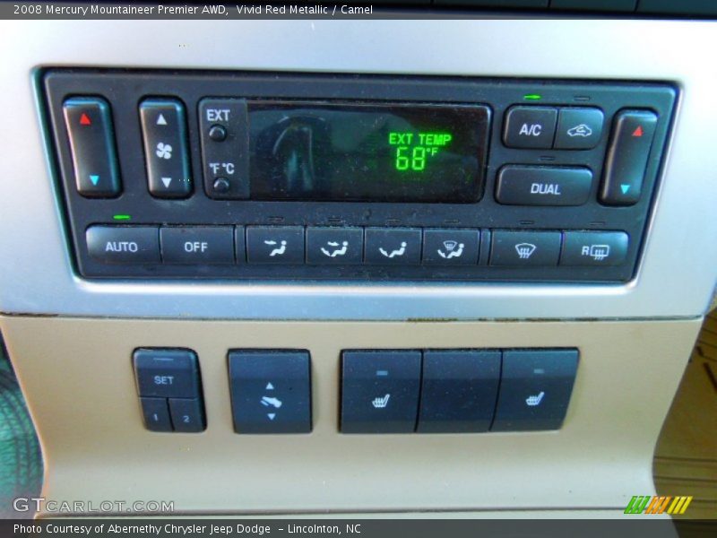Vivid Red Metallic / Camel 2008 Mercury Mountaineer Premier AWD