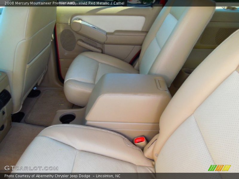 Vivid Red Metallic / Camel 2008 Mercury Mountaineer Premier AWD